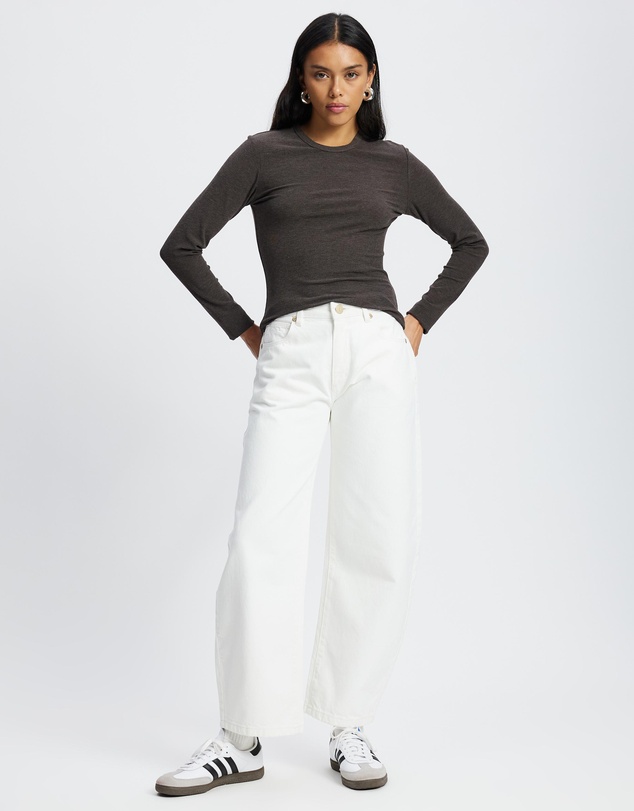 Abrand - 95 Barrel Crop Jeans - ICONIC EXCLUSIVE