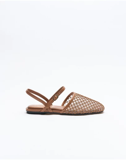 Walnut Melbourne - Anni Leather Flat
