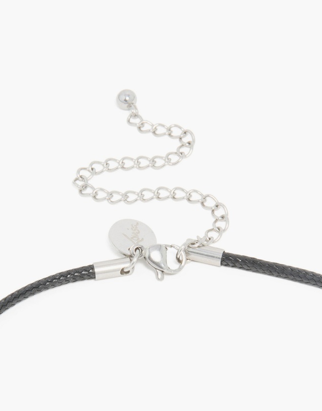 Lovisa - Waterproof Stainless Steel Organic Pendant Cord Necklace