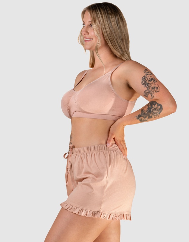 B Free Intimate Apparel - 100% Cotton Frill Shorts