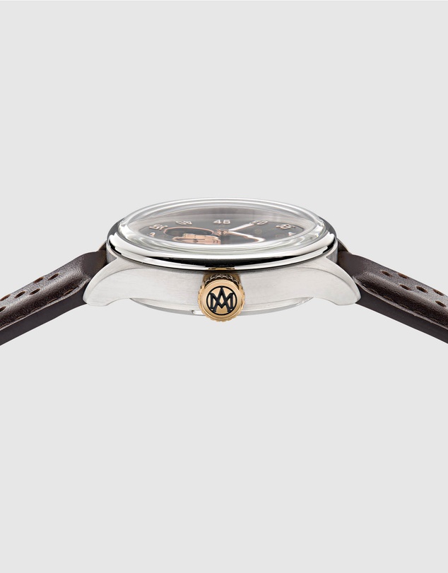 Aston Martin - TS1 Automatic Black Brown Leather Watch