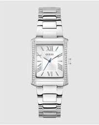 GUESS - Guess Ladies Silver Tone 27mm Analogue Watch