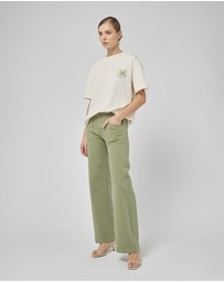 DRICOPER DENIM - Amy Cream FL Printed Tee