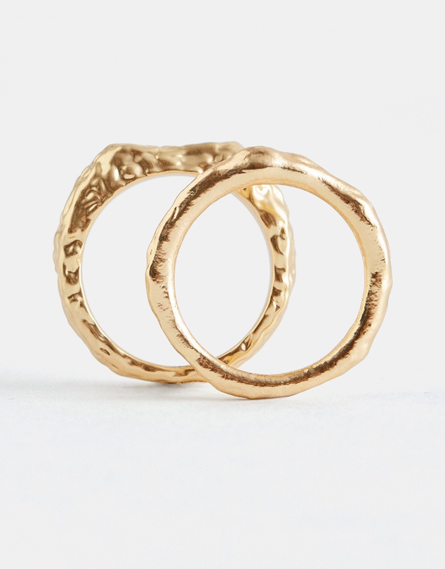 & Other Stories - Textured Ring Set