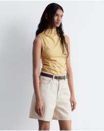 & Other Stories - Sleeveless Mock-Neck Top
