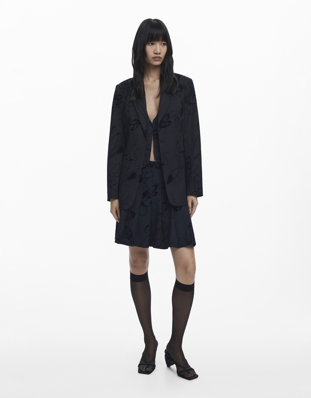 Desigual - Blazer With Velvet Details