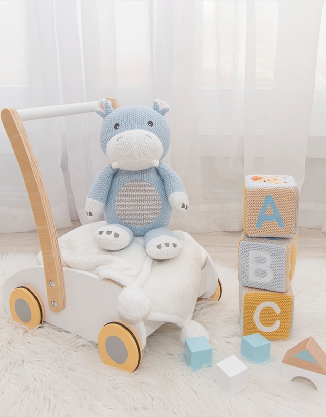 Living Textiles - Knitted Toy - Henry the Hippo