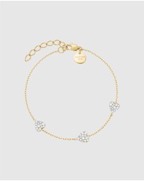 Rosefield - Three Hearts Gold-Tone Bracelet