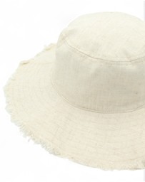 Morgan & Taylor - Cleo Linen-Blend Bucket Hat in Beige