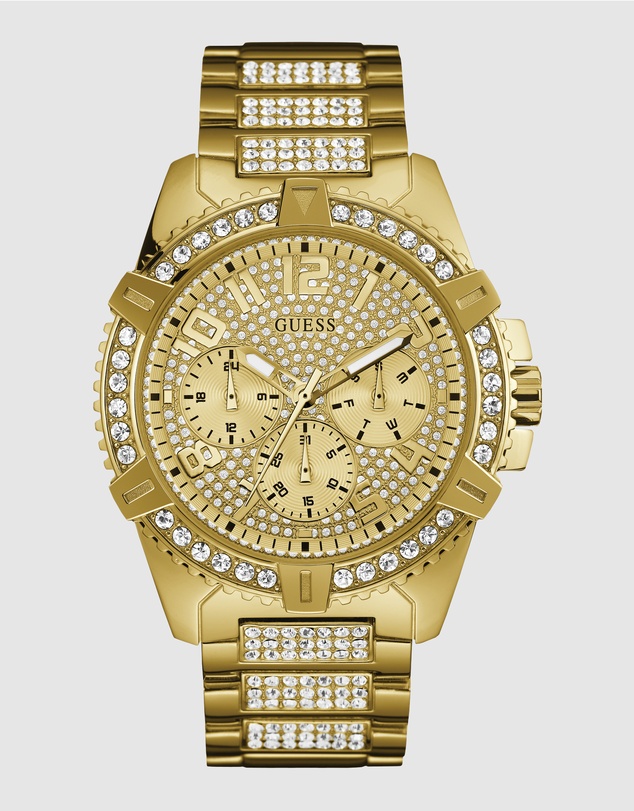 GUESS - Frontier Gold Tone 48mm Watch