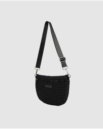 Chuchka - Woven Neoprene Belt Bag Black