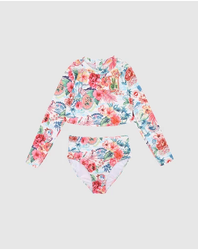 Minihaha - Selena LS Crop Top Bikini - Teens