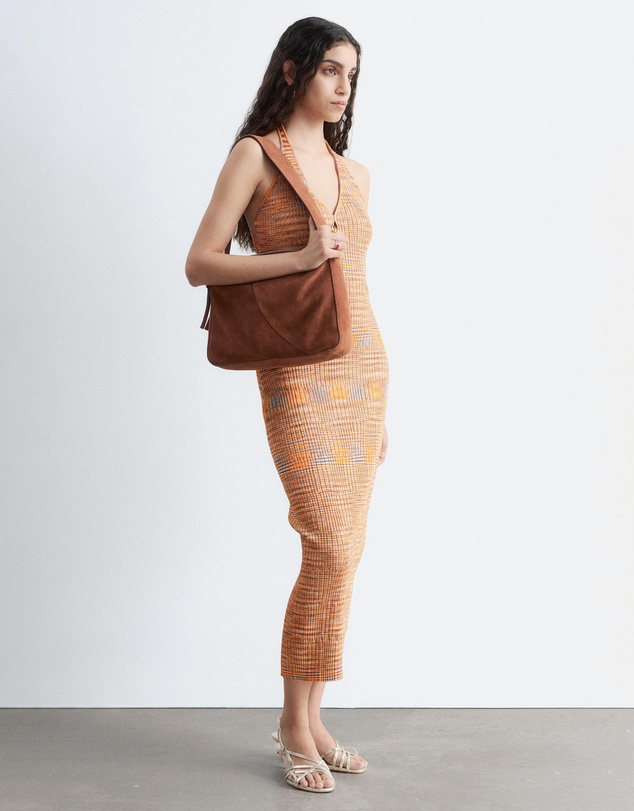 & Other Stories - Spacedye Halterneck Midi Dress