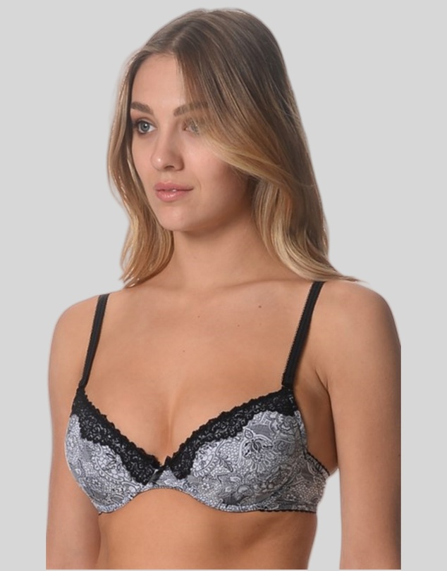 Underwear Of Sweden - Myra Bra-White Black x2 Pack (Padded)