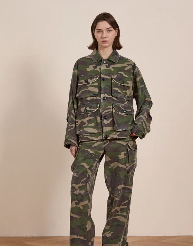 Found - Camouflage Twill Utility Cargo Jacket