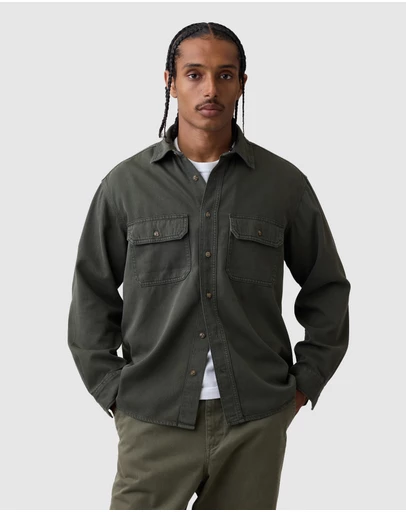 GAP - LS Denim Relaxed Shirt