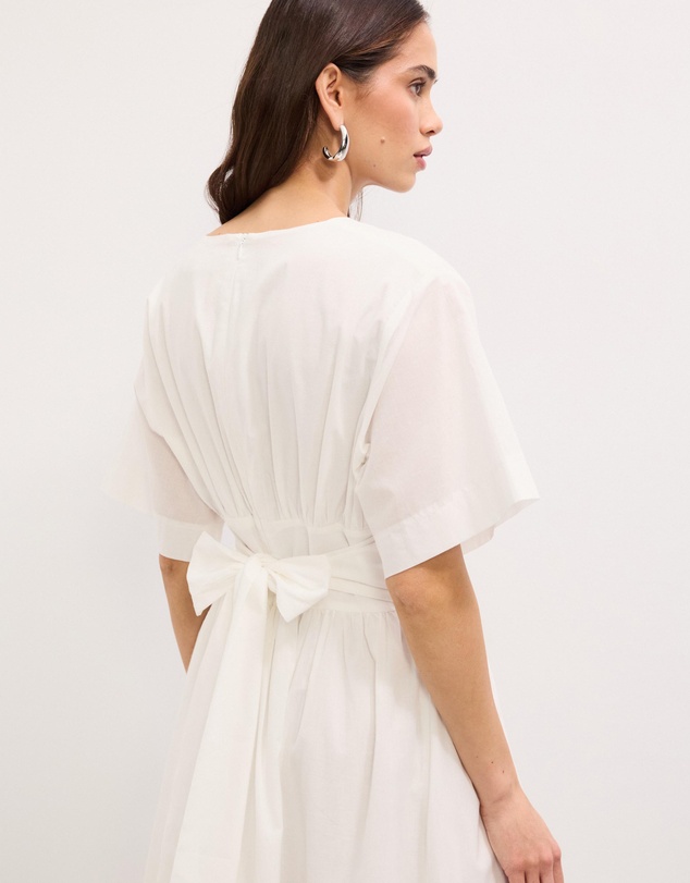 The Fated - Stella V-Neck Waisted Midi Dress