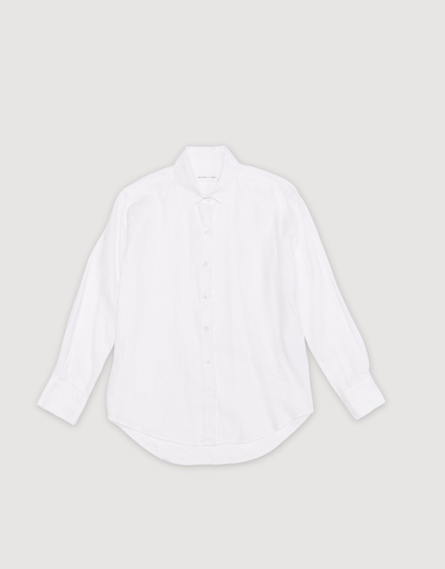 Revibe - Repaired Assembly Label Linen Long Sleeve Shirt