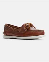 Sperry - A/O 1-Eye Leather Brown Distress- Women's