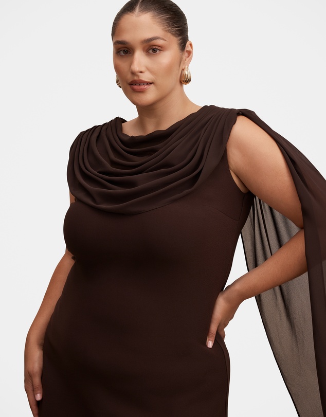 Forever New Curve - Bowie Curve Mini Dress With Shawl