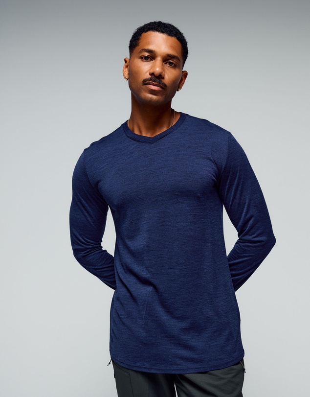 Kathmandu - 100% Merino Long Sleeve V-Top