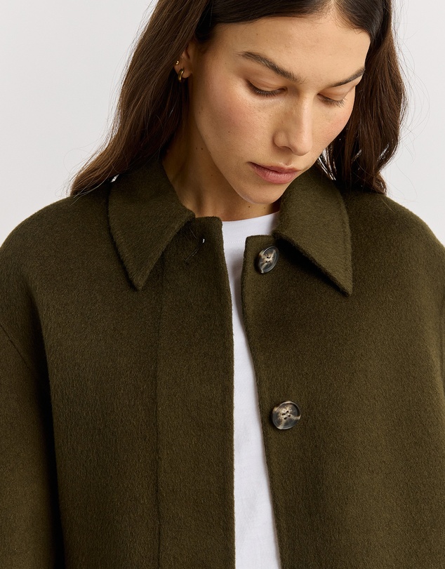 Toorallie - Button Front Wool Jacket
