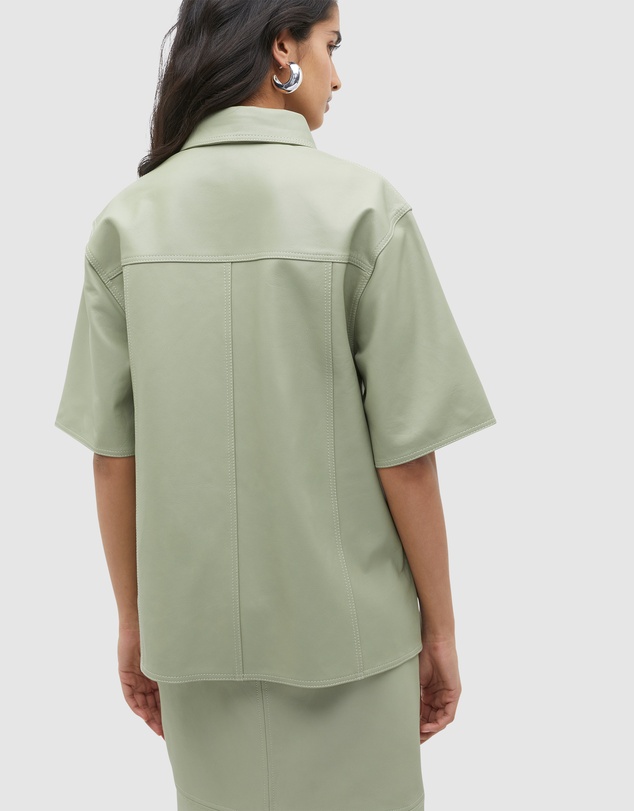 Seed Heritage - Leather Short Sleeve Shirt