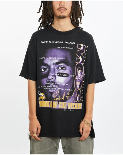 Vintage by The Real Deal - Pre Loved - 1998 NFL Minnesota Vikings Randy Moss Tee