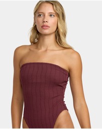 RVCA - Womens Chevy Grooves One Piece Swimsuit