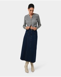 Forcast - Abaya Button Crop Knit