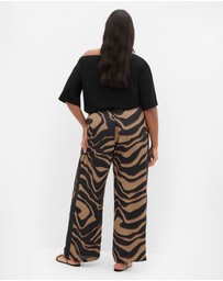 City Chic - Cara Abstract Print Pant