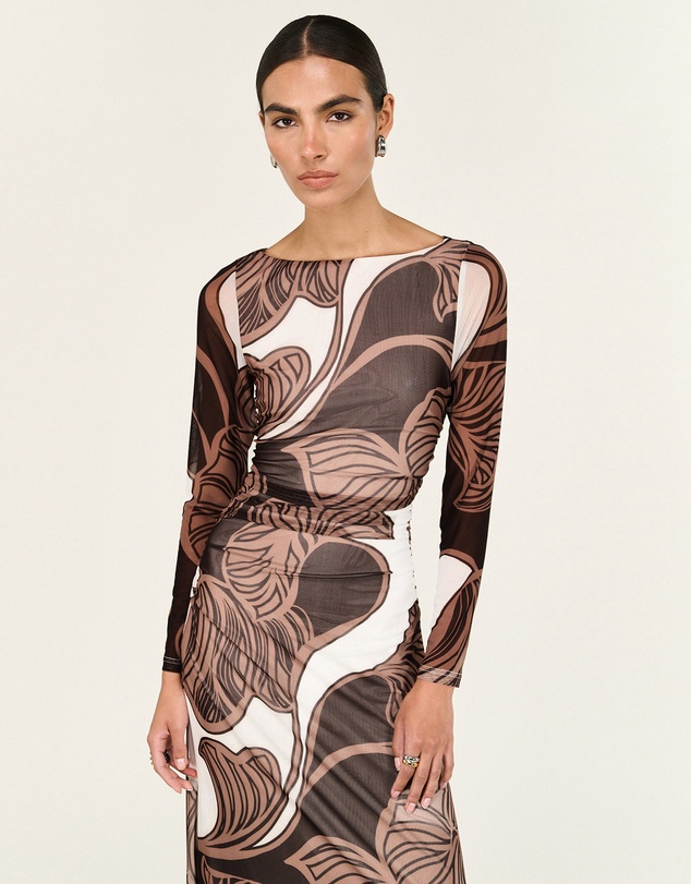 Staple the Label - Ulla Mesh Midi Dress
