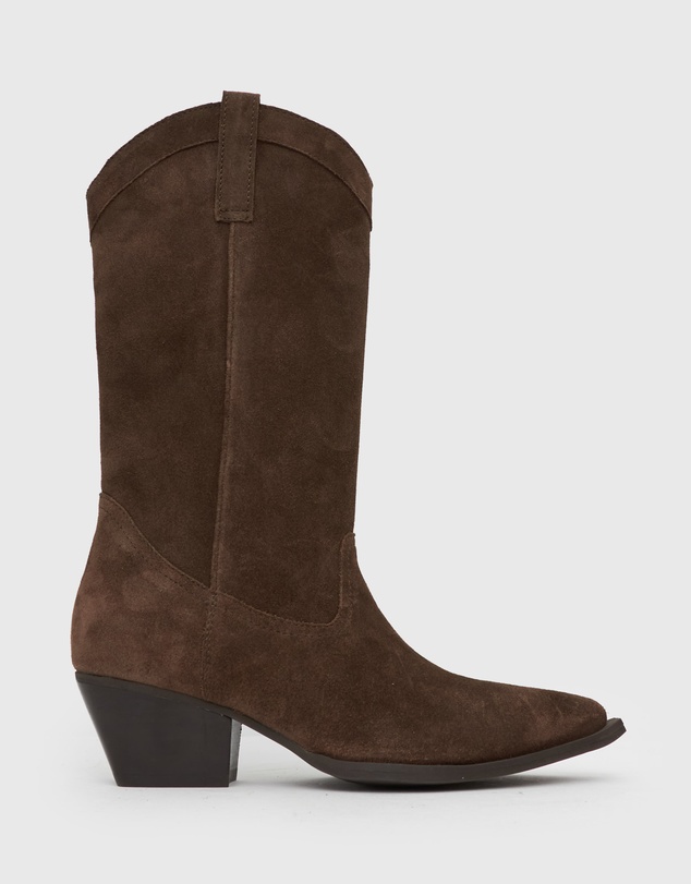Betts - Howdy Suede Leather Western Boots