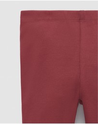 Purebaby - Thick Rib Leggings -Kids-Babies