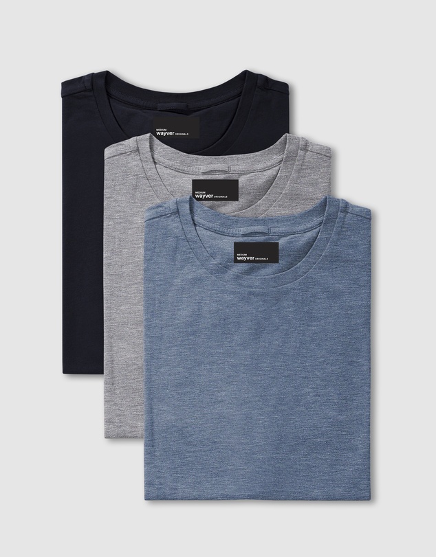 Wayver - The Essential Crew Tee 3-Pack