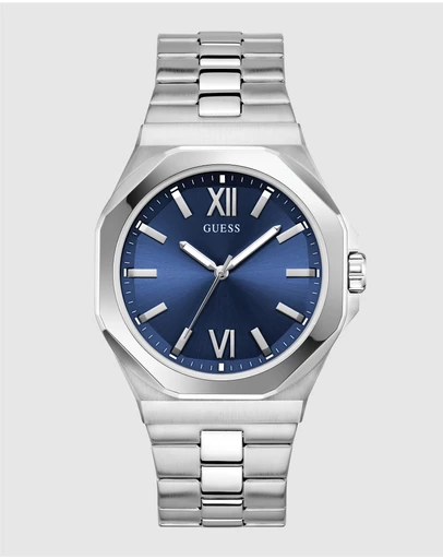 GUESS - Guess Men's Silver Tone Analogue 41.5mm Watch