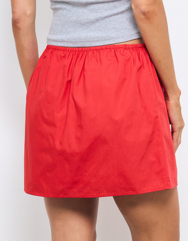 AERE - Cotton Poplin Drawcord Mini Skirt