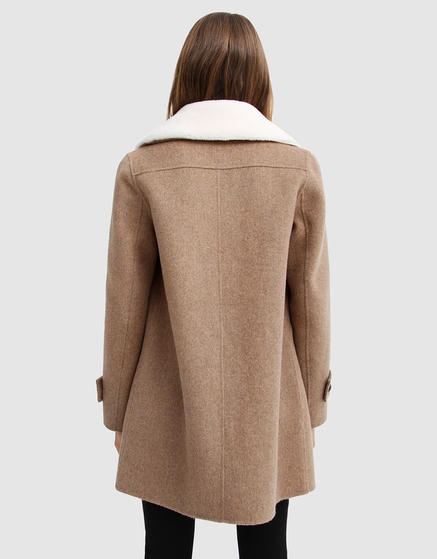 Belle & Bloom - Liberty Sherpa Collar Wool Blend Coat