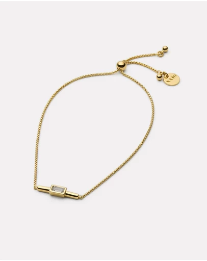 Najo - Skye Yellow Gold Cubic Zirconia Bracelet
