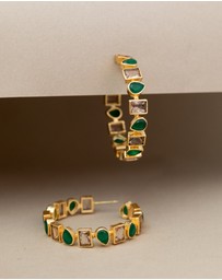 Meshca - Roundhouse Hoop Earrings