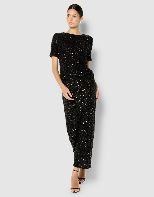 Montique - Livia Stretch Sequin Skirt