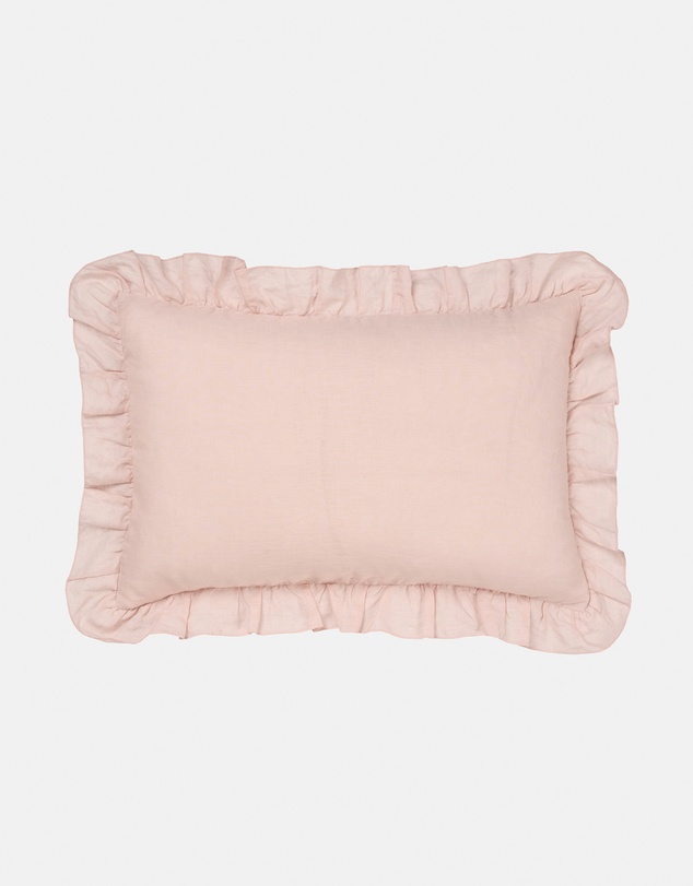 Linen House - Nimes Pure Linen Ruffle Filled Cushion