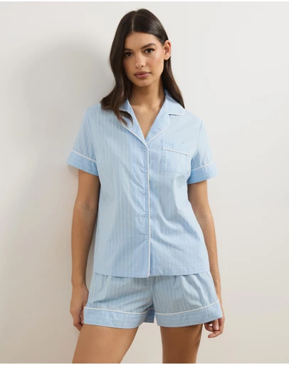 Atmos&Here - Riley Stripe Cotton Pyjama Set