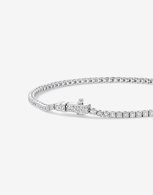 Michael Hill - 0.75 Carat TW Laboratory-Grown Diamond Tennis Bracelet in Sterling Silver