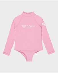 Roxy - Girls 2 to 7 Heater Long Sleeve One Piece Rash Vest