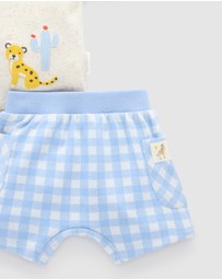 Purebaby - Gingham Short and Tee Set -Kids-Babies