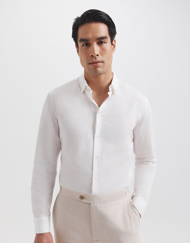 SABA - Reeves Long Sleeve Classic Linen Cotton Shirt