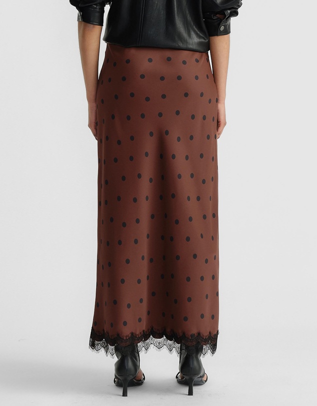 Decjuba - Penny Lace Trim Maxi Skirt
