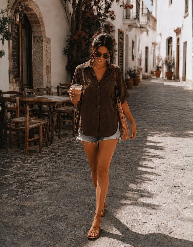 Esther & Co - Fraise Top - Cocoa