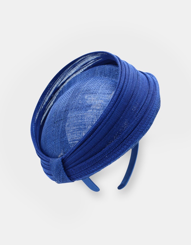 Morgan & Taylor - Blaze Beret Fascinator in Cobalt Blue